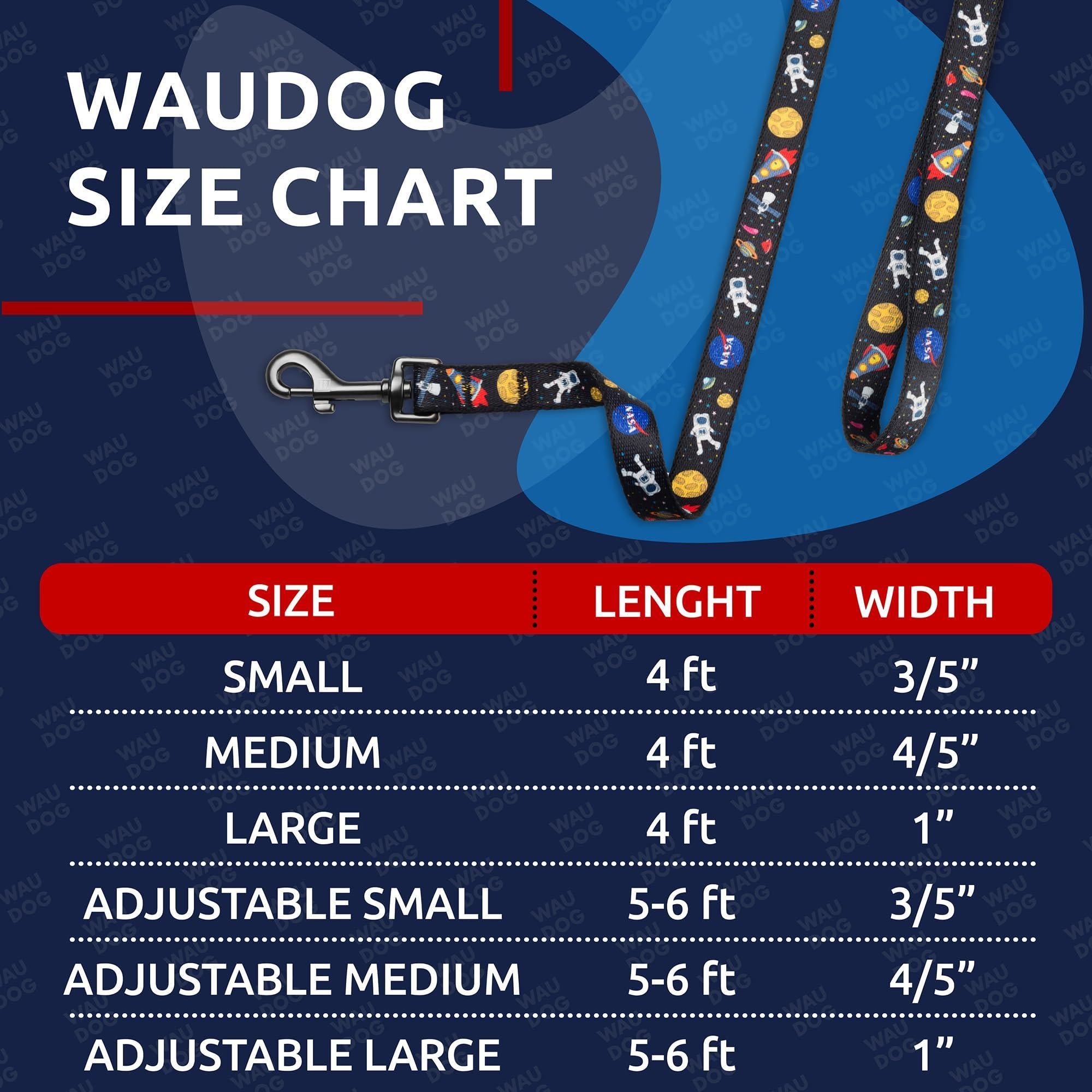 WAUDOG Nylon Dog Leash for Small Dogs and Medium Dogs 4 Ft   Strong