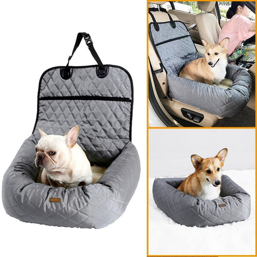 2 In 1 Pet Dog Carrier Folding Car Seat Pad Thickened Multi-purpose