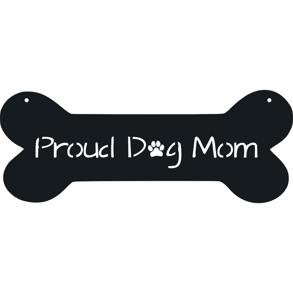 Proud Dog Mom - Metal Wall Art