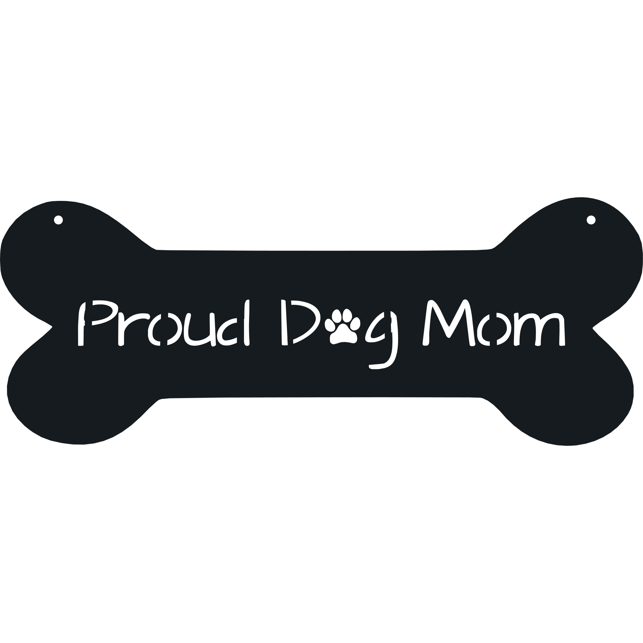 Proud Dog Mom - Metal Wall Art