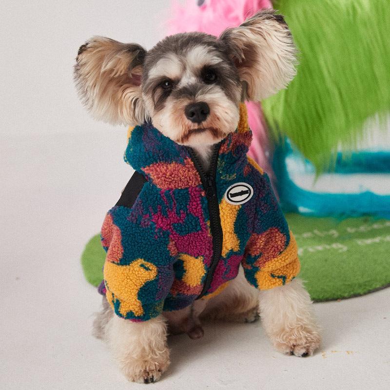 Autumn And Winter Camouflage Thick Dog Clothes For Small And