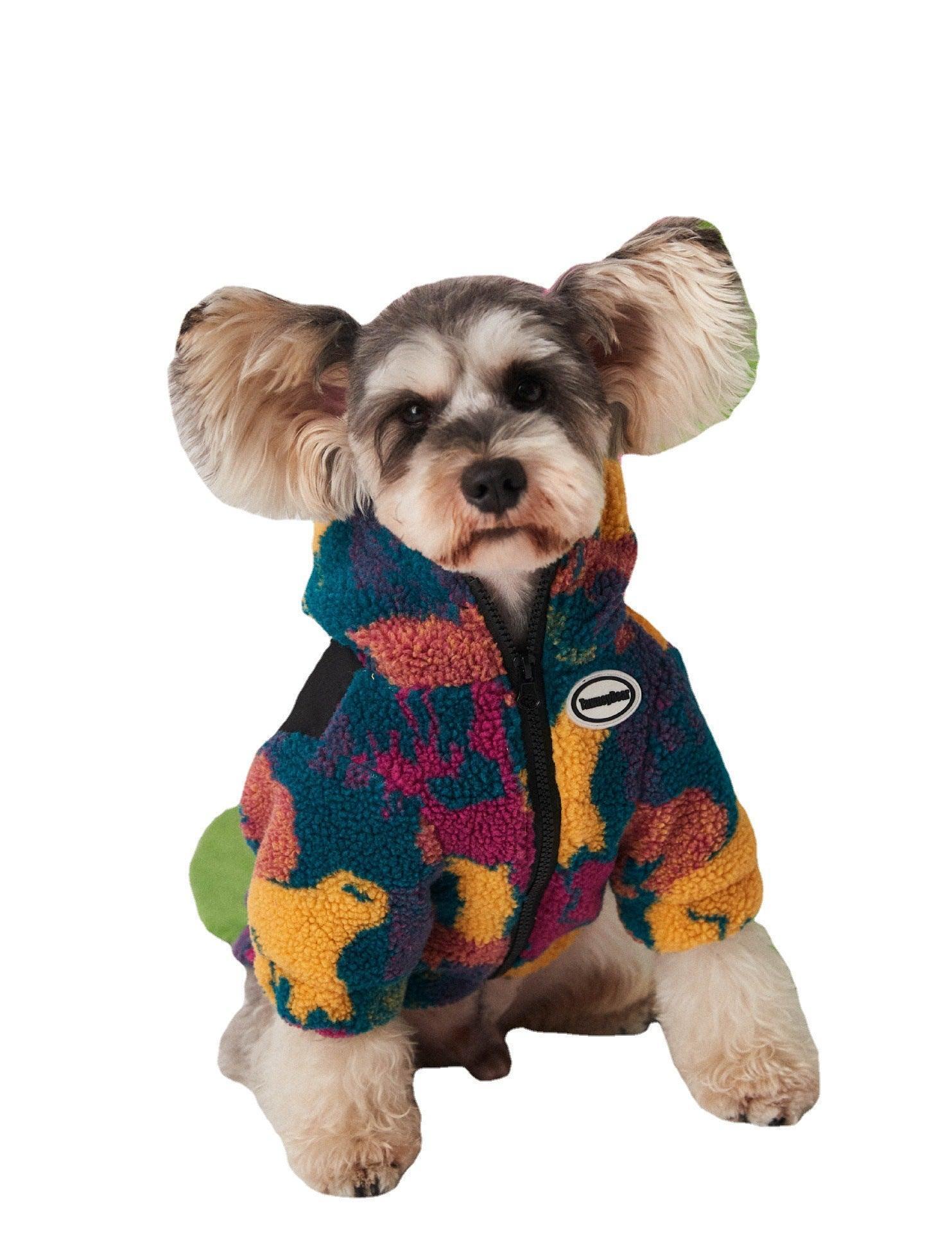 Autumn And Winter Camouflage Thick Dog Clothes For Small And