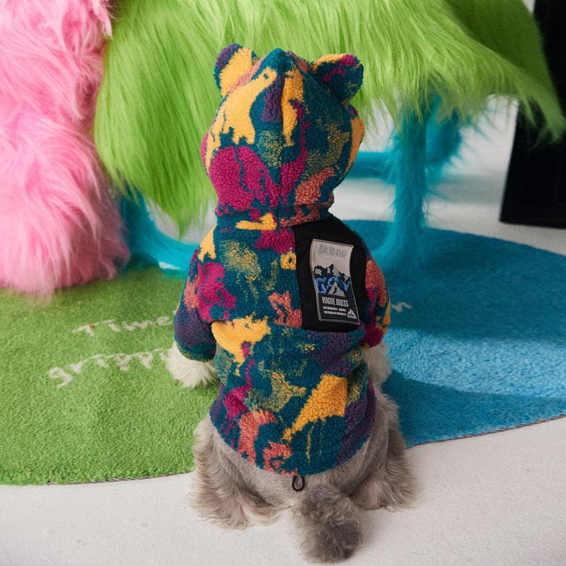 Autumn And Winter Camouflage Thick Dog Clothes For Small And