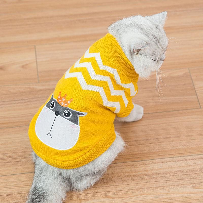 Cozy Woolen Pet Sweater - Stylish And Warm Dog Clothes For All Seasons