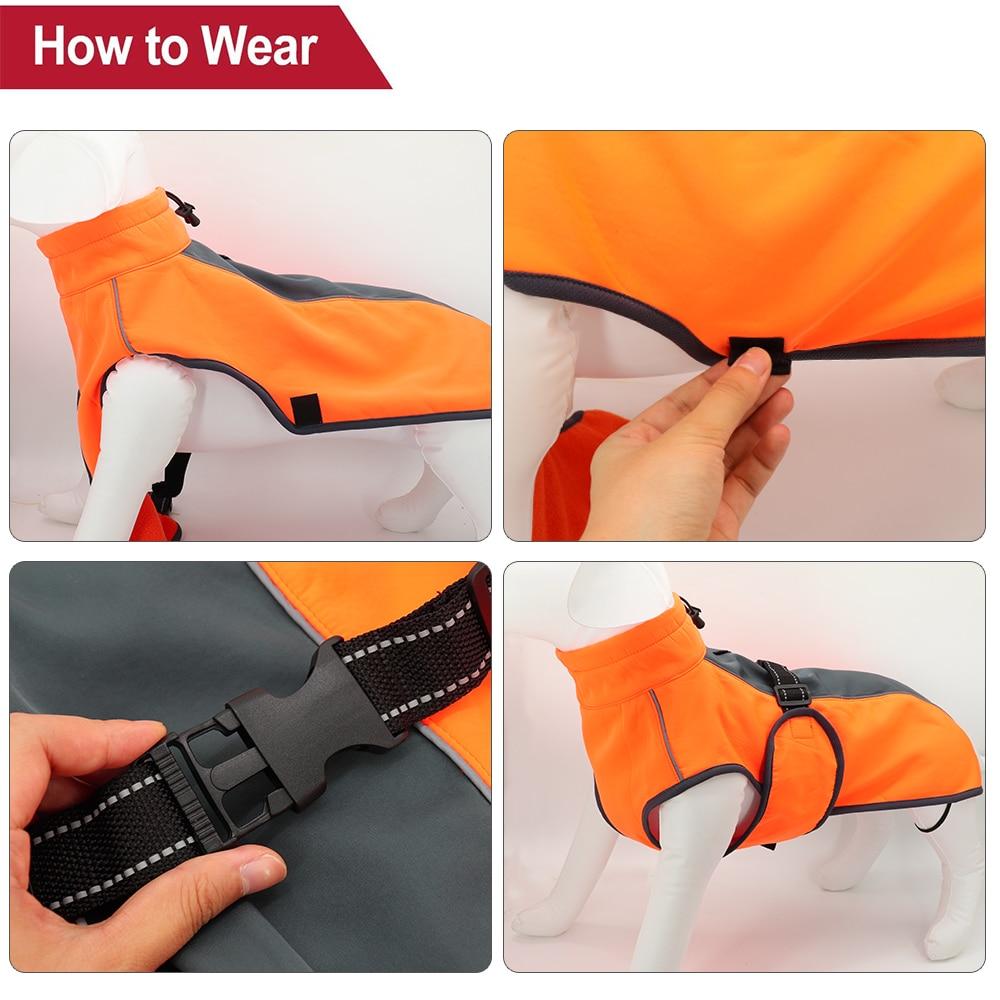 Waterproof Dog Vest Clothes Warm Padded Pet Winter Clothing Jacket