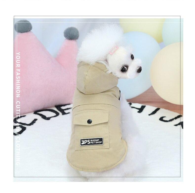 Pet Dog Clothes Winter Warm Corgi Bichon Vest Jacket Soft Plus Velvet