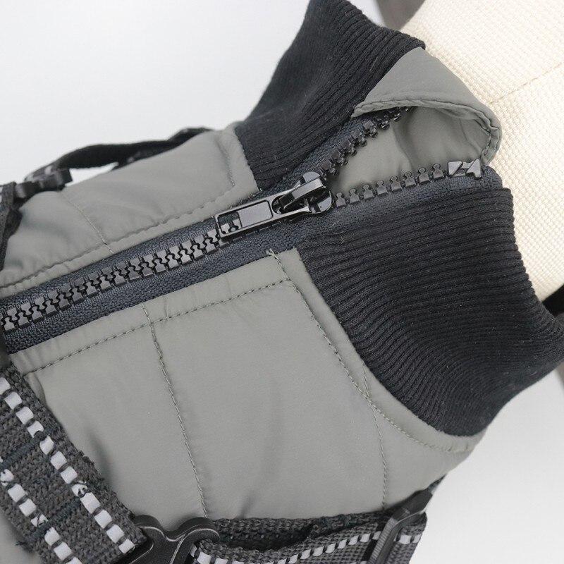 Waterproof Dog Clothes Winter Warm Pet Vest Zipper Jacket Coat For